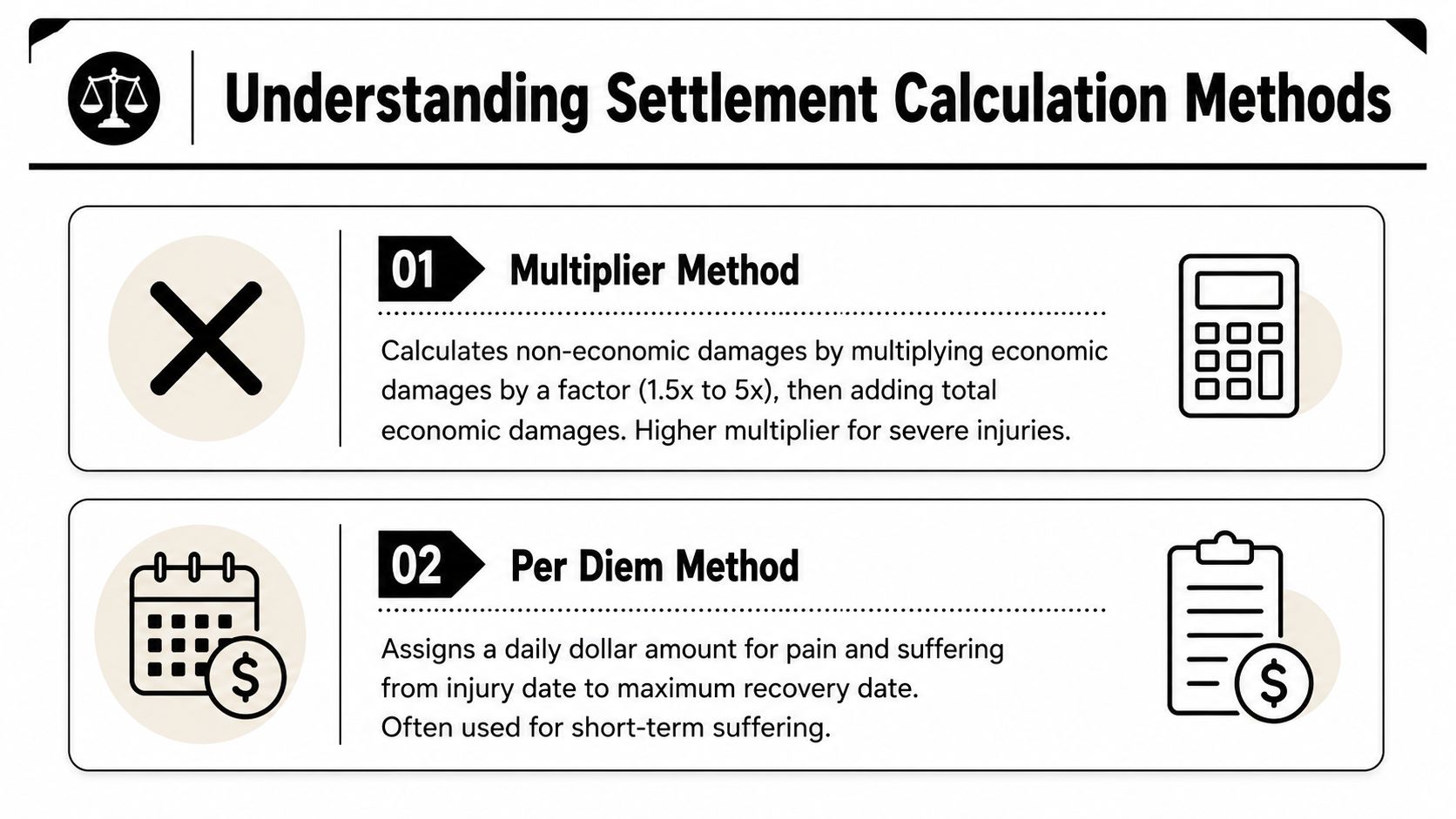 How Settlement Calculators Estimate Your Claim